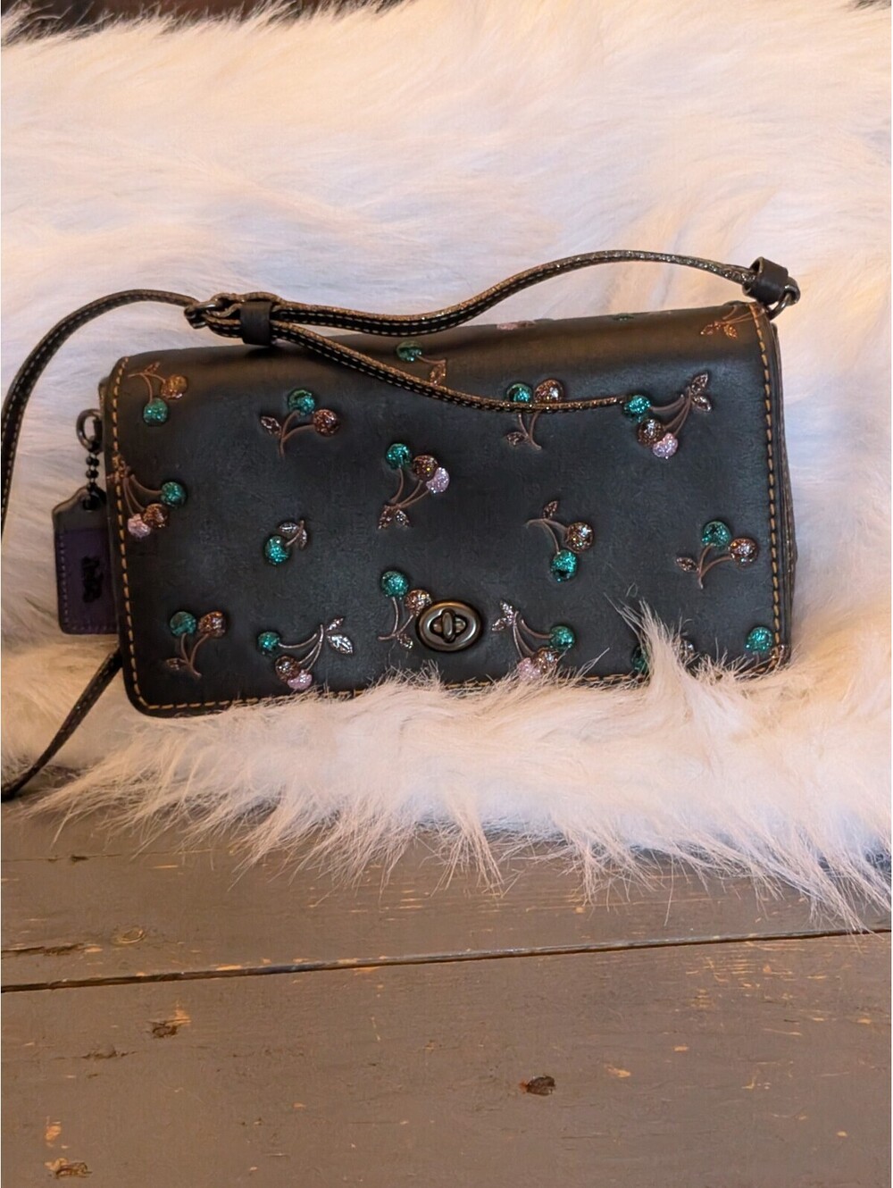 Coach Cherry Glitter Dinky handbag
